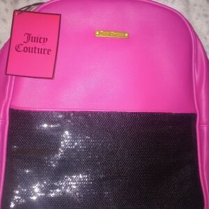 Juicy Couture Pink and Black Backpack NWT